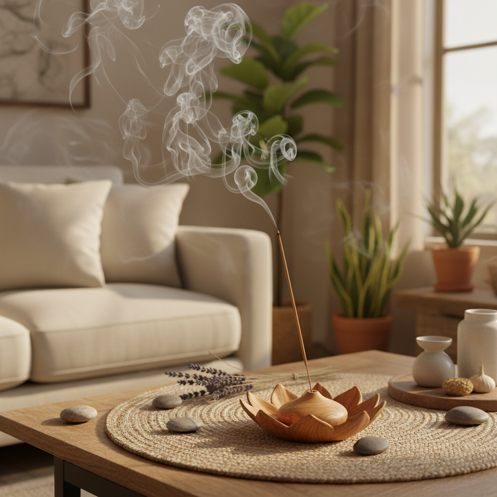 Home fragrance with incense