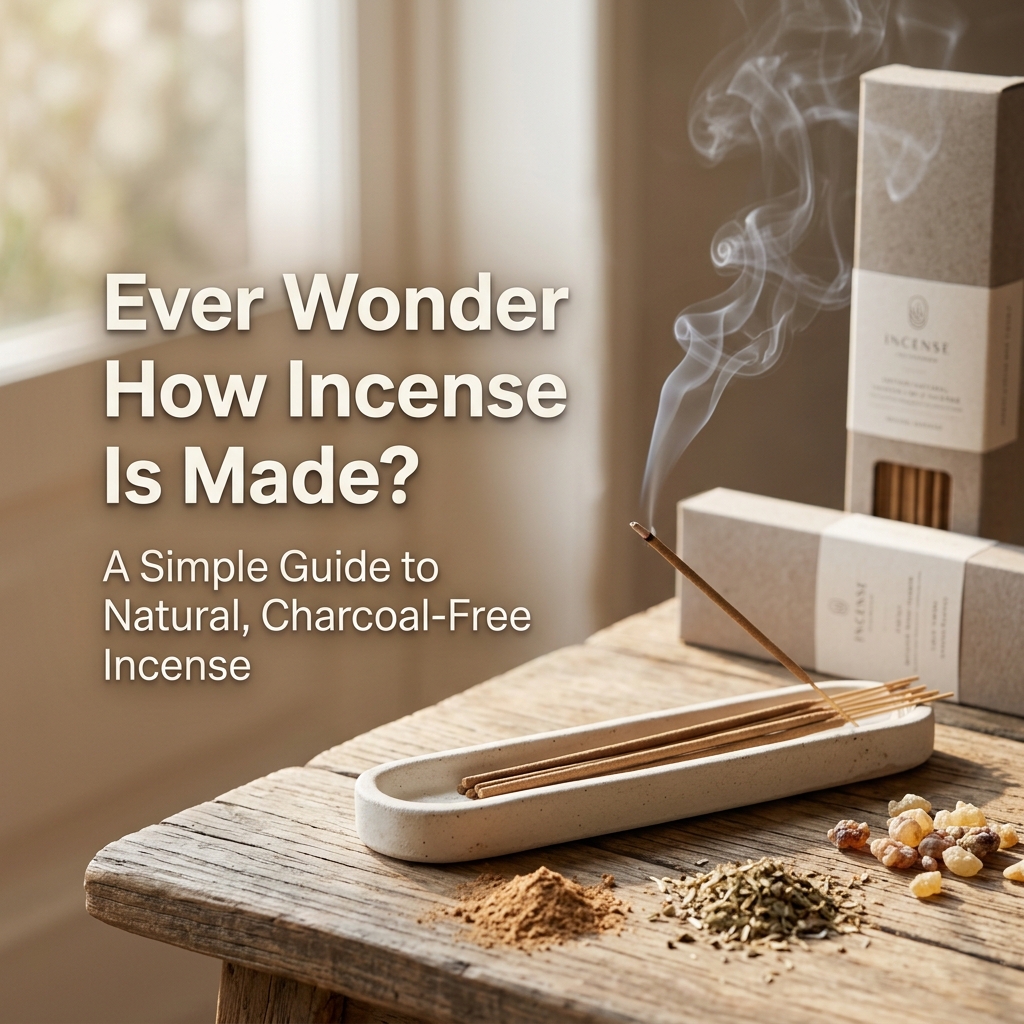 How incense sticks are made — natural, charcoal-free incense sticks for Canada, Vismay