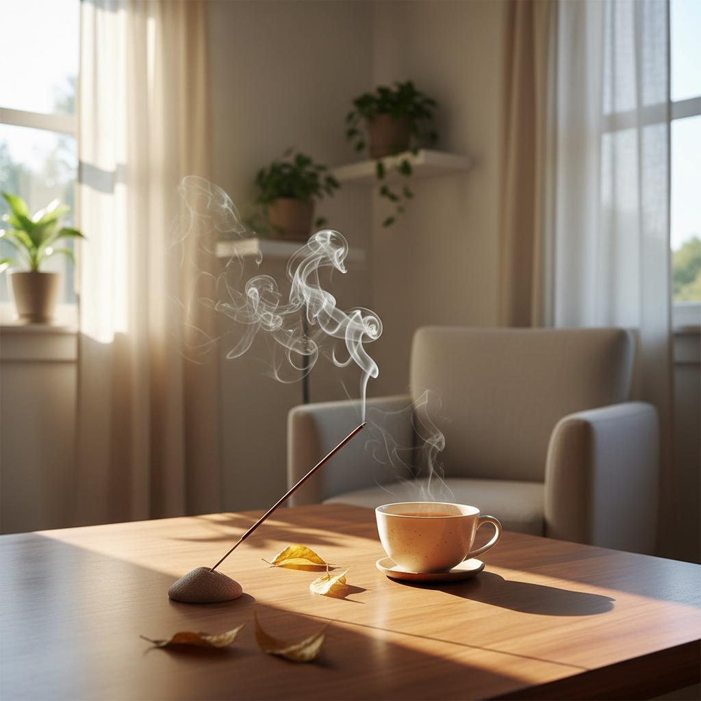 Morning Incense Ritual: Start Your Day with Calm, Focus, and Clarity — blog post cover, Vismay