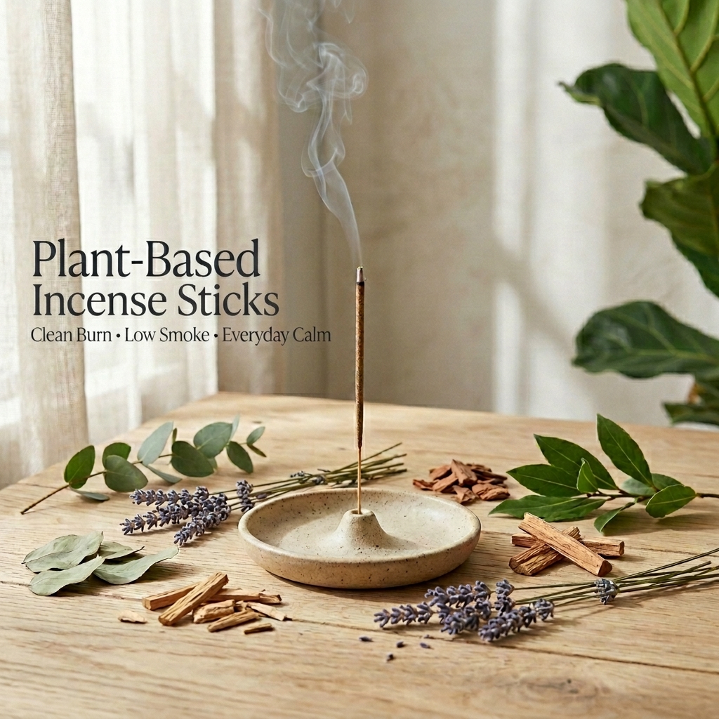 Plant-based incense sticks in Canada β clean-burning, low-smoke incense guide, Vismay