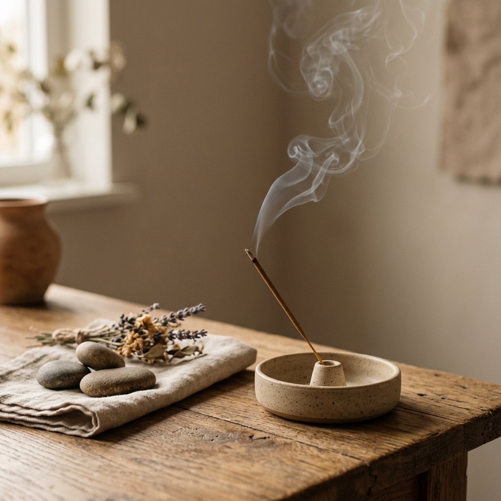 Meditation and yoga ritual incense in Canada—calm Vismay scene for focus and stillness