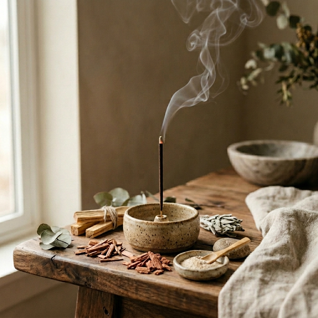 Vismay woody and earthy incense sticks—warm, grounding fragrances for a calm space