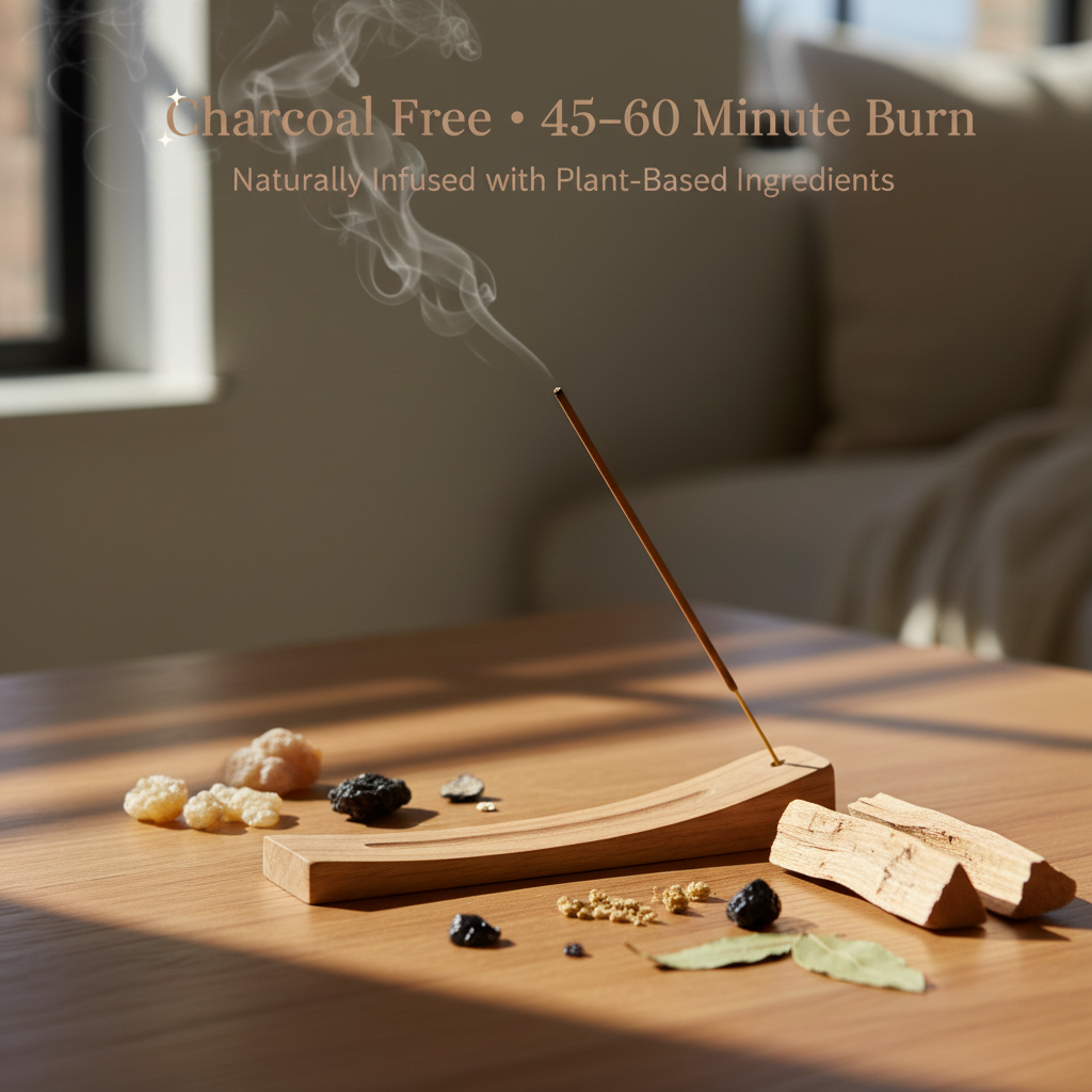 Charcoal-free Earth & Smoke combo incense — grounded, meditative burn