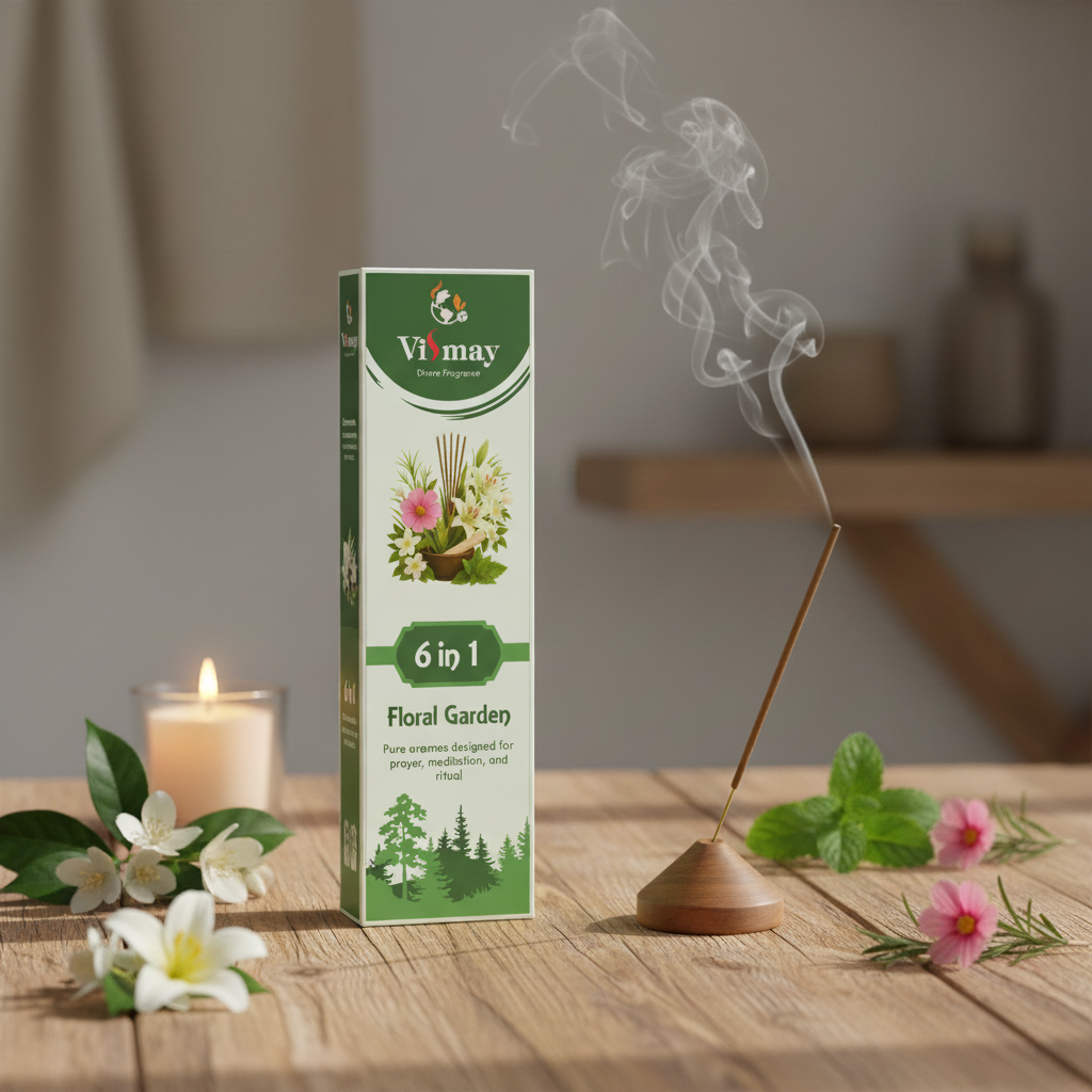 Floral Garden incense sticks in a bright, welcoming home