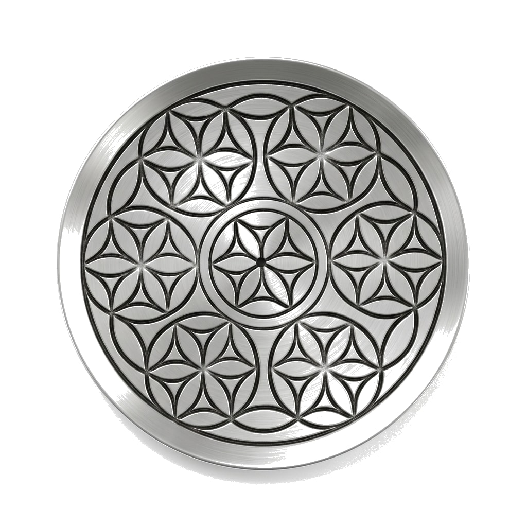 Sacred Geometry Metal Incense Holder with Flower of Life pattern — Canada