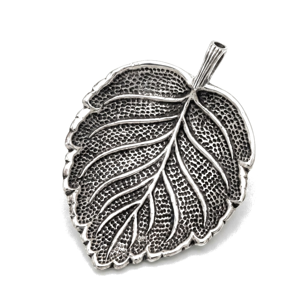 Sacred Leaf Metal Incense Holder