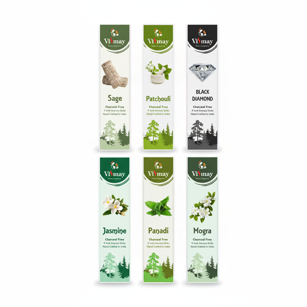 Mystic Herbs combo box — six packs, sage patchouli jasmine and more