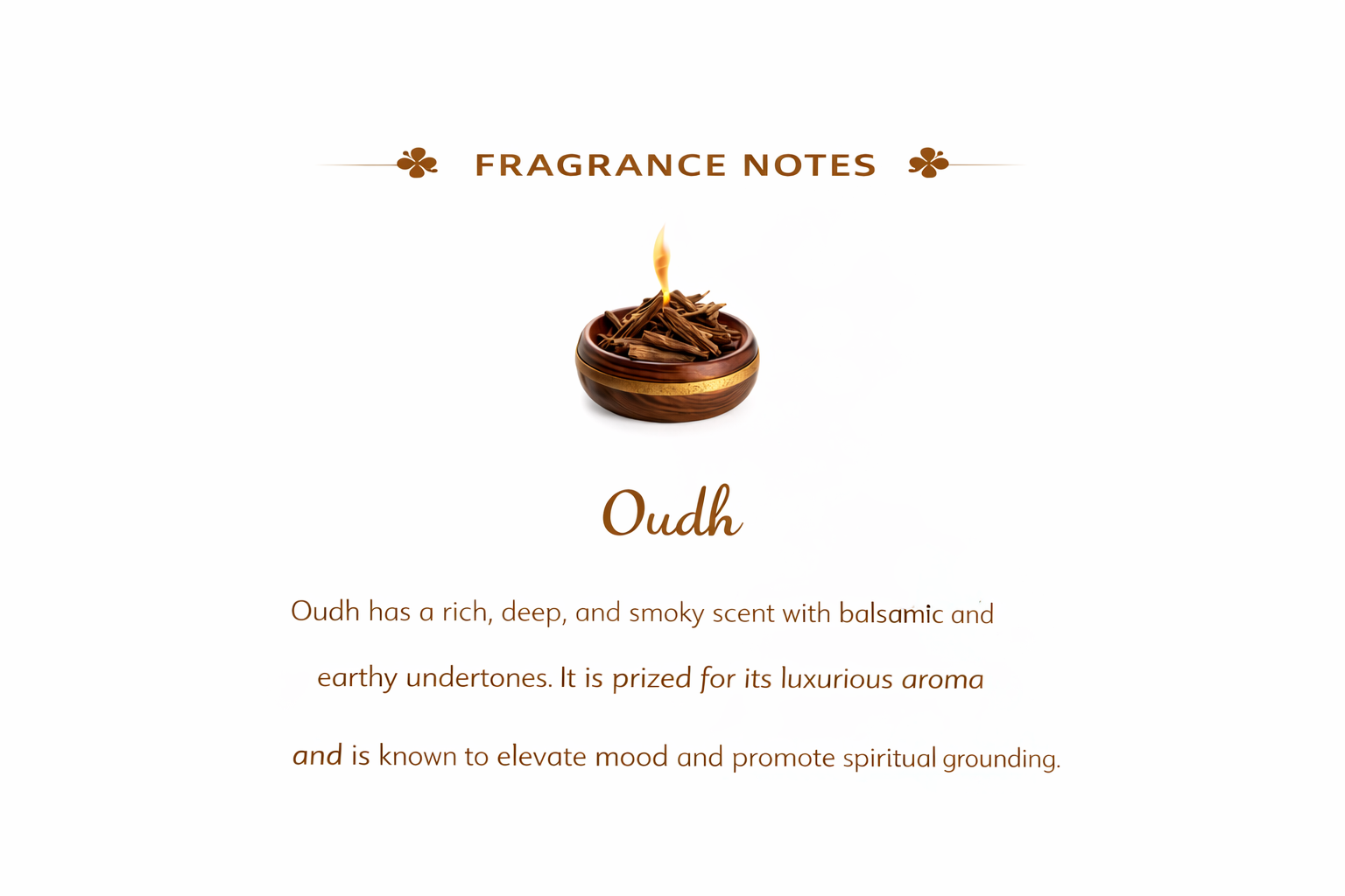 Oudh fragrance note