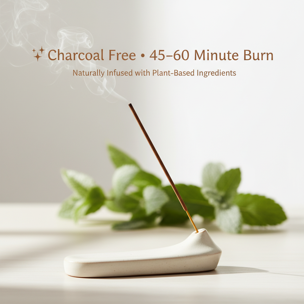 Charcoal-free panadi incense sticks for a clean, gentle burn