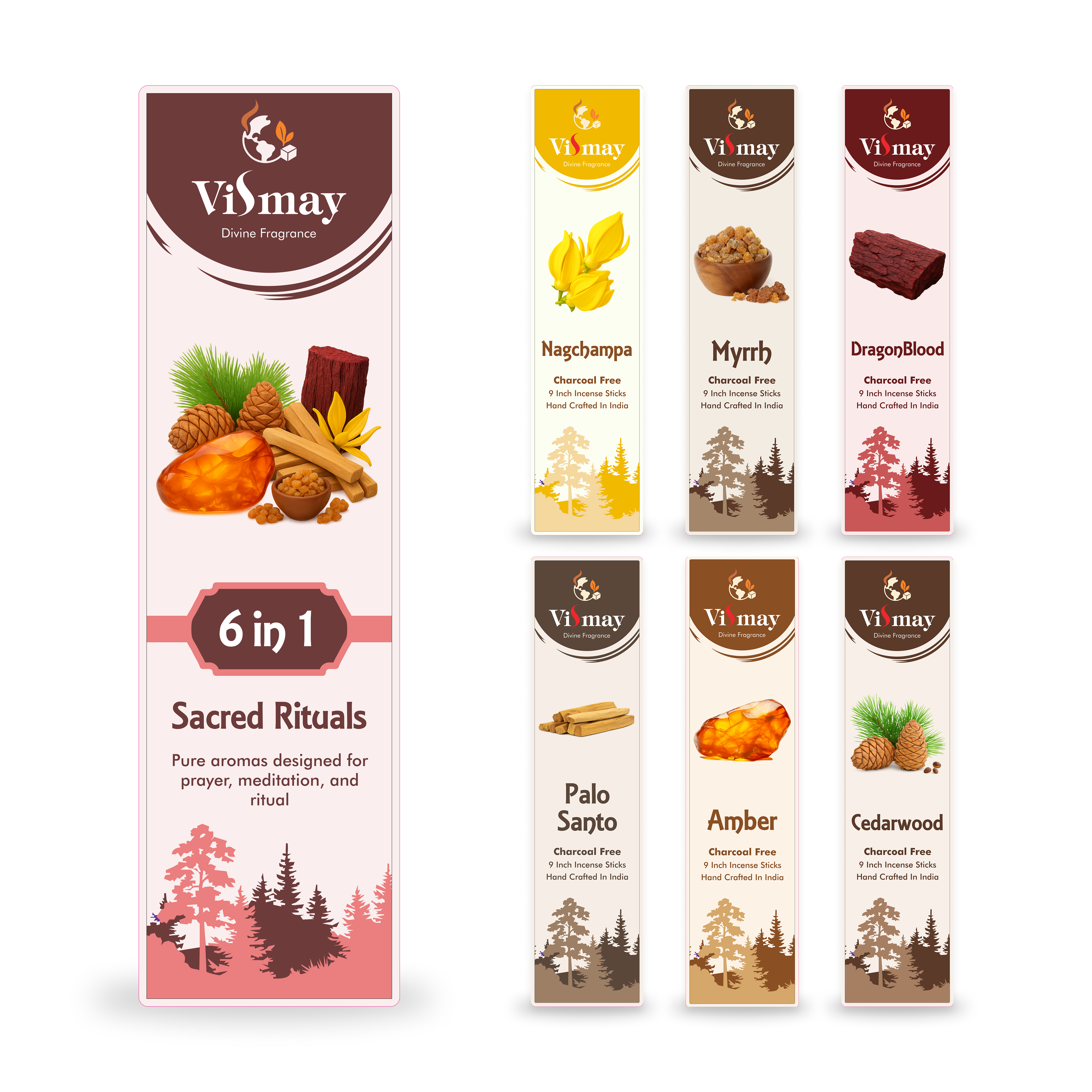 Sacred Rituals incense combo — grounding fragrances for meditation and ritual