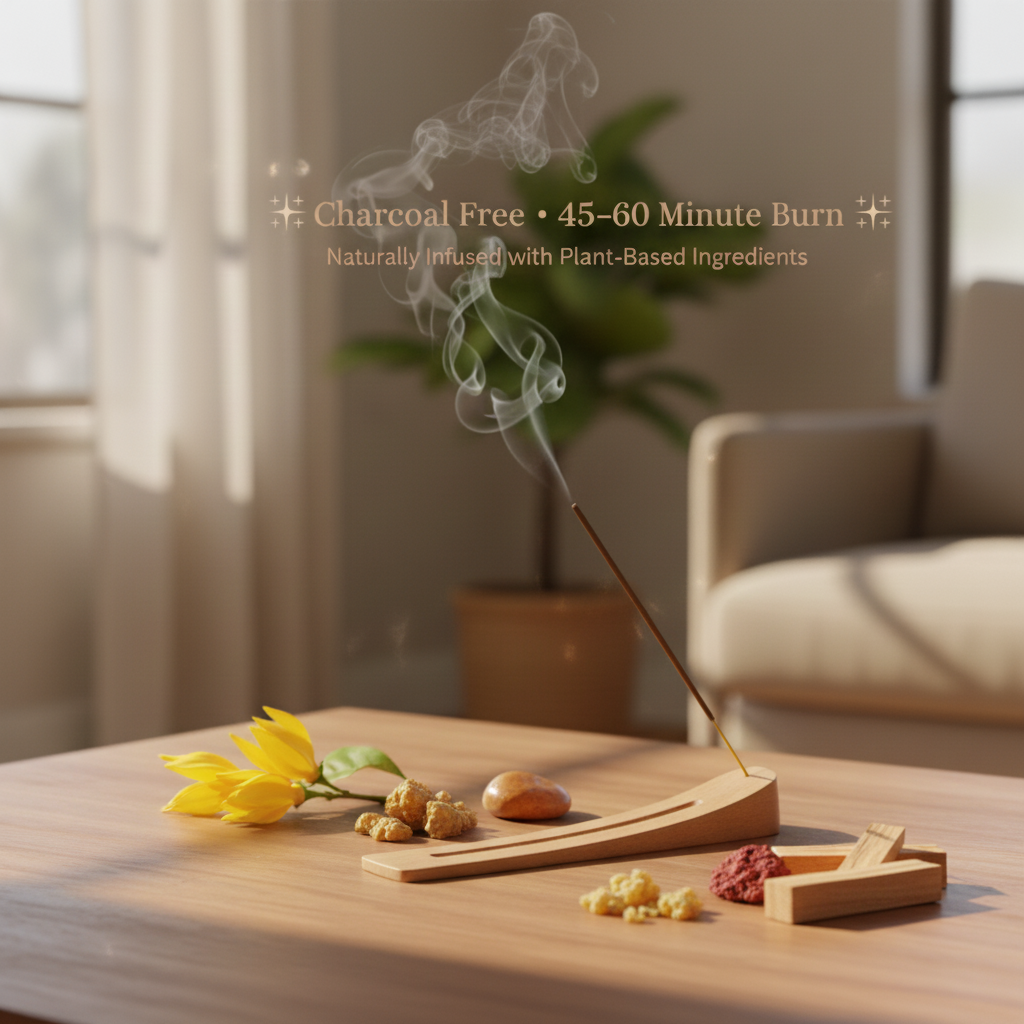 Charcoal-free Sacred Rituals combo incense — clean burn for sacred spaces